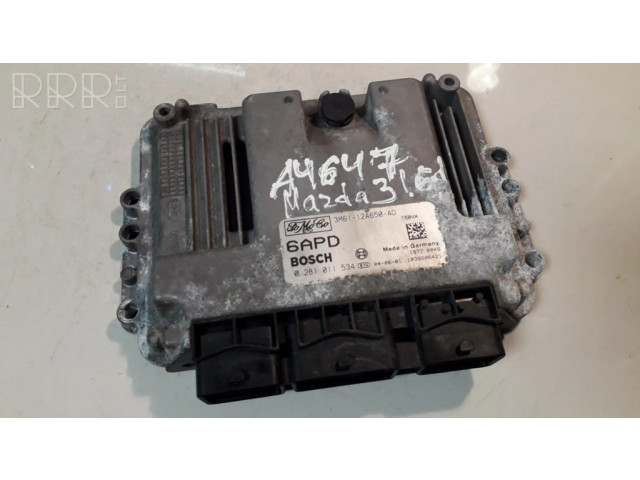 Блок управления двигателя 0281011534, 3M61-12A650-AD 1039S0642 Mazda 3 I