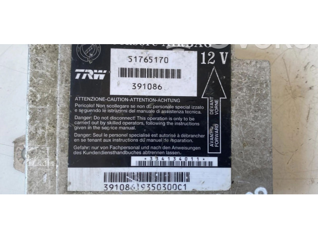 Блок подушек безопасности 51765170, 199A3000 Fiat Idea