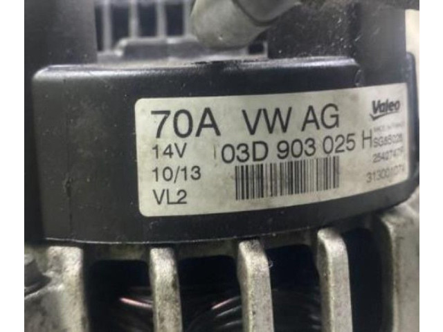 Генератор 03D903025MX Skoda Fabia Mk2 (5J)