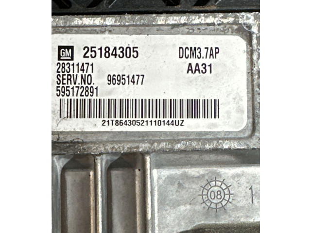 Блок управления двигателя 25184305, 96951477 Chevrolet Captiva
