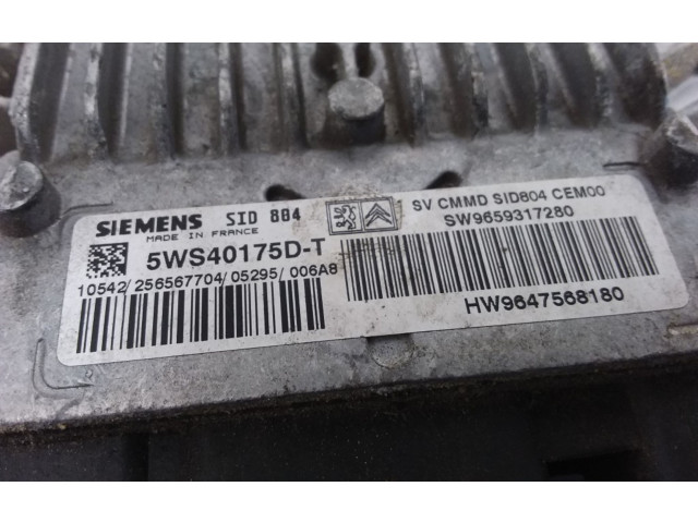 Řídící jednotka 9659317280, 5WS40175DT   Peugeot 1007 2002
