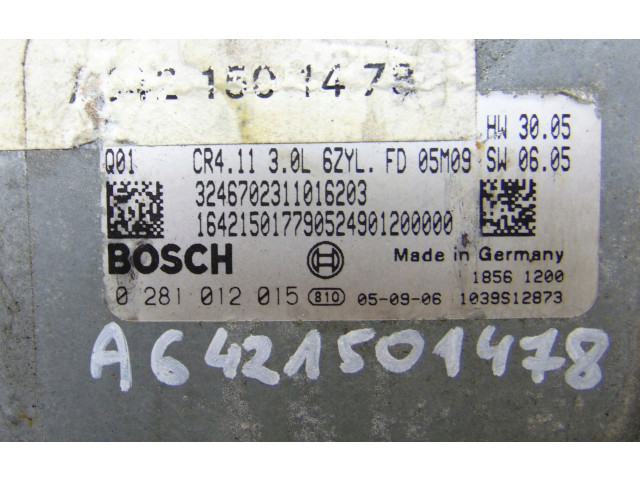 Блок управления двигателя A6421501478 Mercedes-Benz ML W164