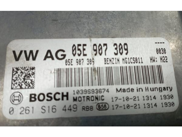 Блок управления двигателя 05E907309, 0261S16449   Skoda Karoq