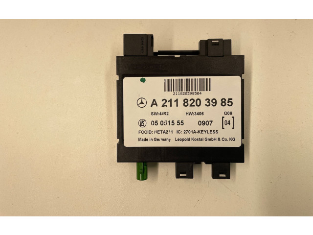 Блок управления A2118203985, 05051555   Mercedes-Benz CLS AMG C219