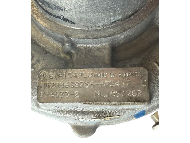  Турбина Renault Koleos I  H8200638766, GTA1549LV   для двигателя M9RG8      