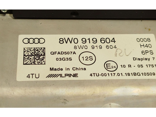 Дисплей    8W0919604   Audi A5