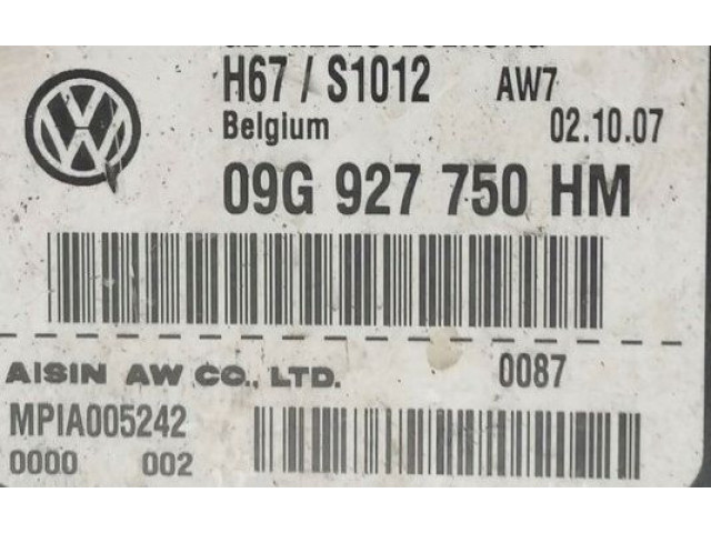 Блок управления коробкой передач 09G927750HM Skoda Fabia Mk2 (5J)