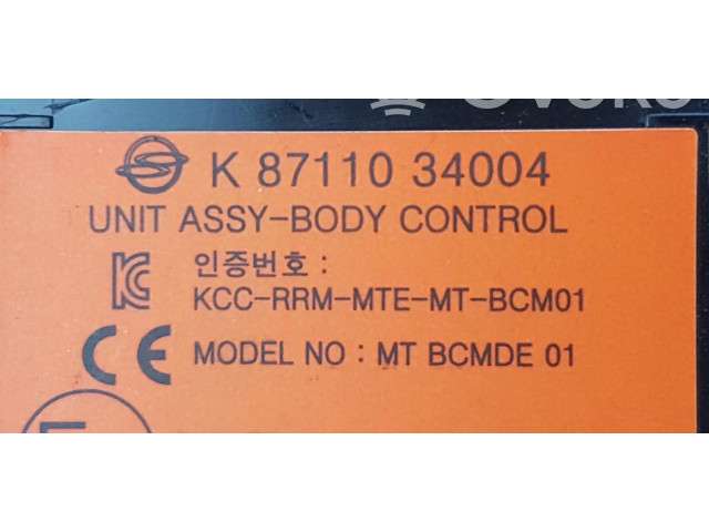Модуль управления BSM 8711034004, MTBCMDE01 SsangYong Korando