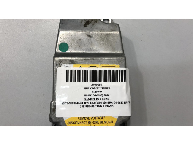 Блок подушек безопасности 9118749 BMW Z4 E85 E86