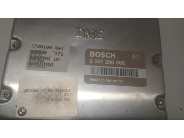 Блок управления двигателя 0261200986, 1739108001 BMW 5 E34