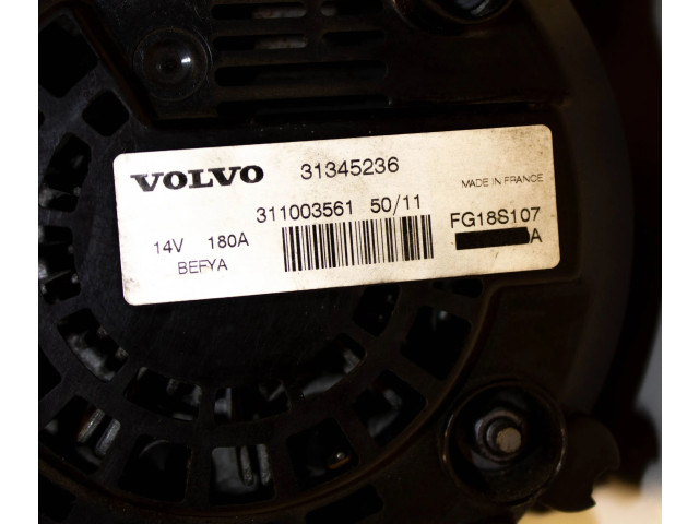 Генератор 31345236   Volvo V60 1.6     