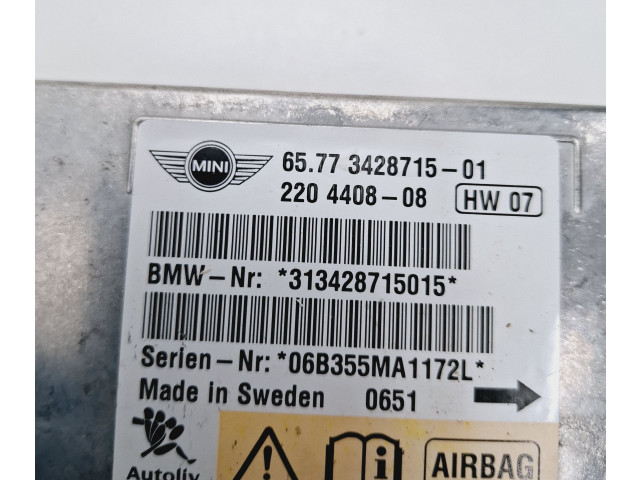 Блок подушек безопасности 3428715 Mini One - Cooper Coupe R56