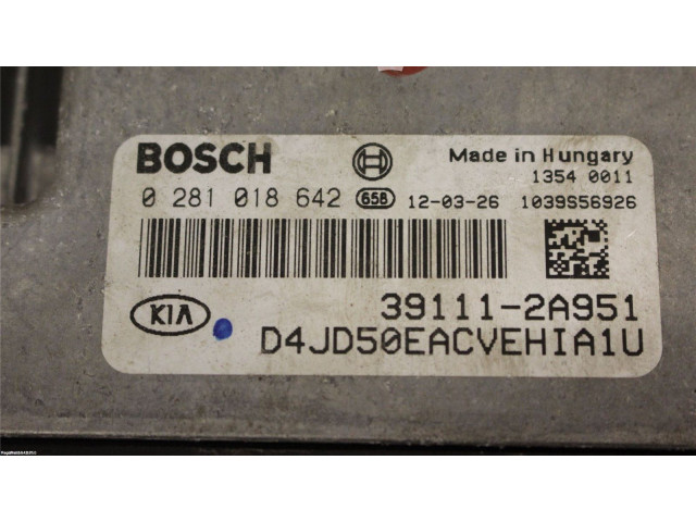 Блок управления впрыском 391112A951, 0281018642 KIA Ceed