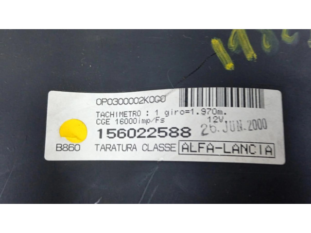Панель приборов 156022588, CUADROINSTRUMENTOS Alfa Romeo 166