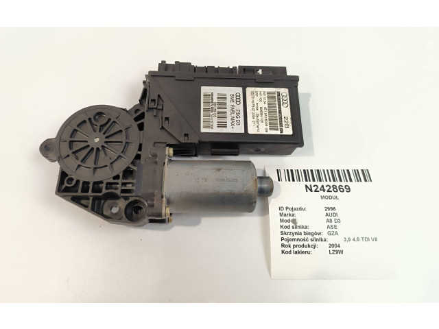 Передний двигатель механизма для подъема окон 4E2959802B, 998094105   Audi A8 S8 D3 4E