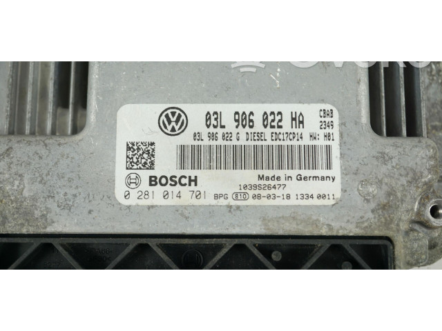 Řídící jednotka 03L906022HA, 0281014701 Volkswagen Tiguan 2011