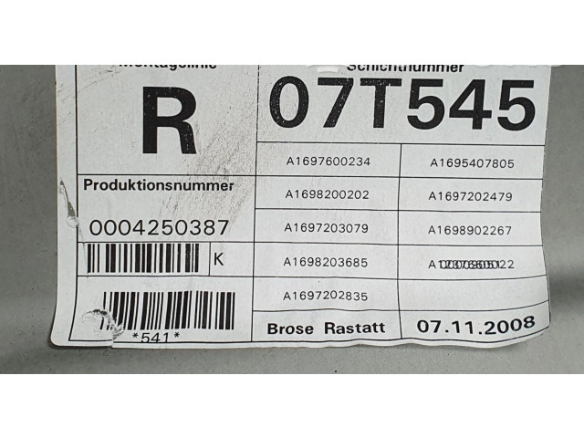 Turbodmychadlo Передний електрический механизм для подъема окна без двигателя A1697203079   Mercedes-Benz A W169   