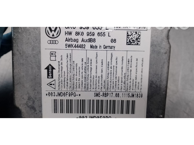 Блок подушек безопасности 8K0959655L, 5WK44482 Audi A4 Allroad