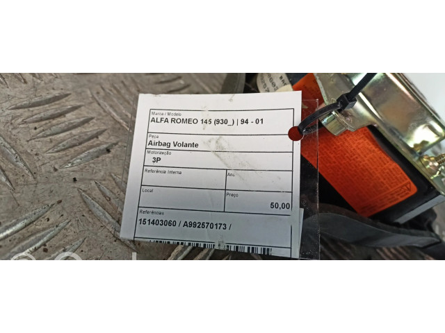 Подушка безопасности водителя 151403060 Alfa Romeo 145 - 146