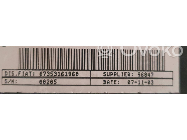 Подушка безопасности водителя 07353161960, 00205   Fiat Idea