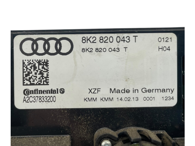 Блок управления климат-контролем 8K2820043T   Audi A5 Sportback 8TA