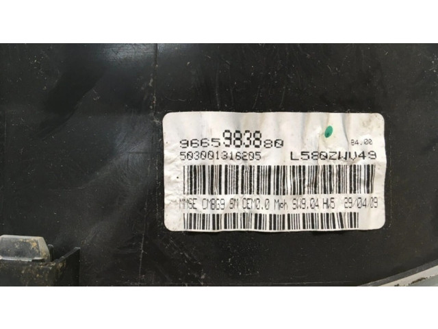 Přístrojová deska Citroen Berlingo 2010 9665983880