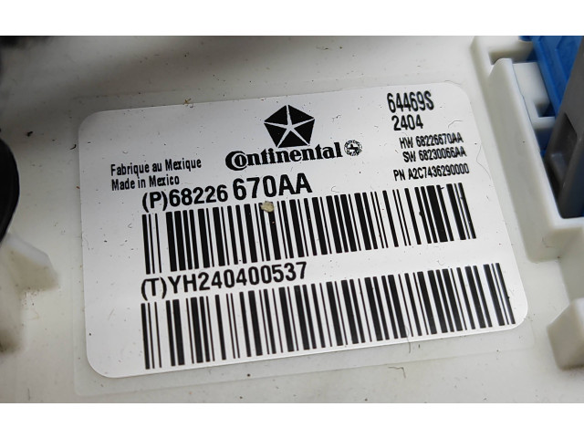 Блок комфорта 68226670AA, YH240400537 Maserati Ghibli