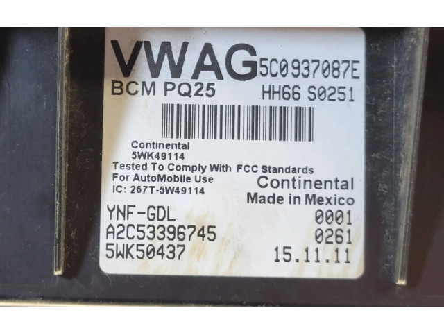 Блок комфорта 5C0937087E, 5WK50437 Volkswagen Jetta IV