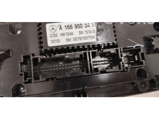 Блок управления климат-контролем A1669003417   MercedesBenz GLE (W166 - C292)