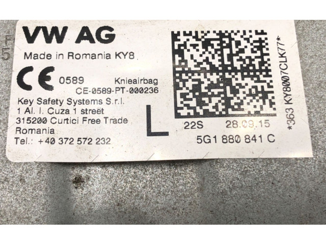 Подушка безопасности для колен 5G1880841C Skoda Octavia Mk3 (5E)