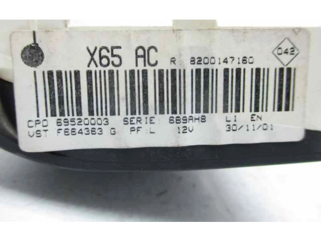 Блок управления климат-контролем 8200147160 Renault Clio II