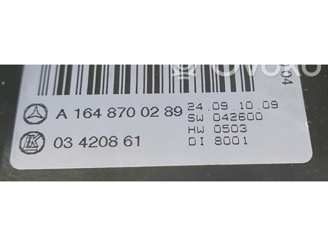 Блок управления климат-контролем A1648700289 Mercedes-Benz R W251