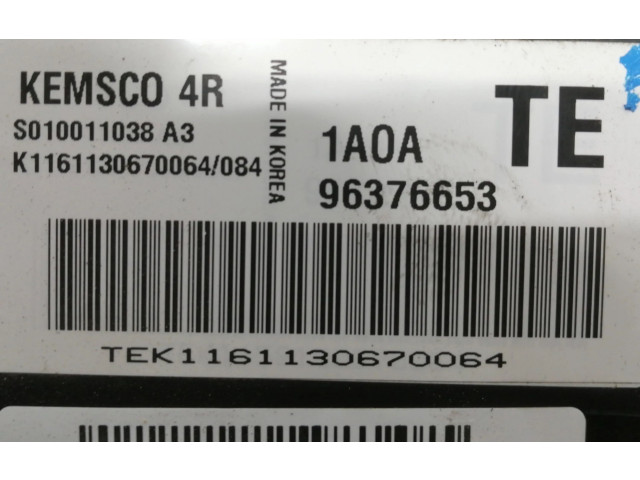 Блок управления двигателя 96376653   Daewoo Kalos