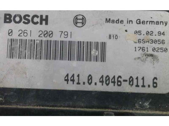 Блок управления двигателя 441040460116, 0261200791 Skoda Favorit (781)