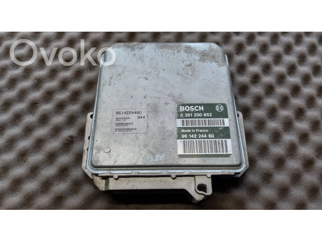 Блок управления двигателя 0261200652, 9614224480 Peugeot 306