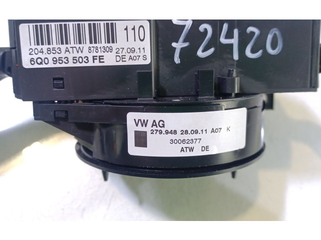 Ручка поворотов/ фонарей 6Q0953513BA, 6Q0953503FE    Volkswagen Multivan T5