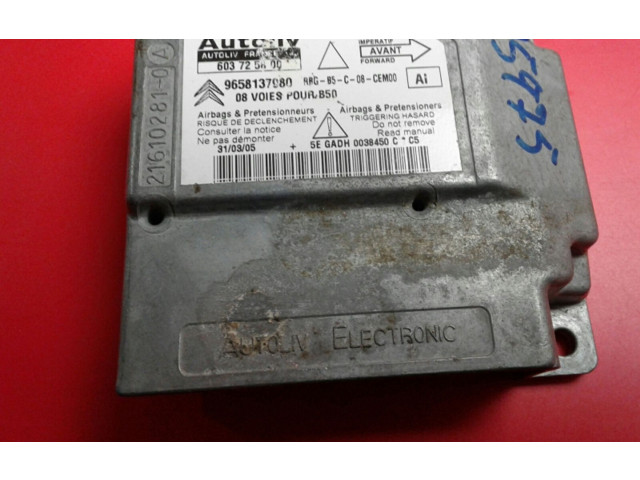 Блок подушек безопасности 9658137980 Citroen C4 I