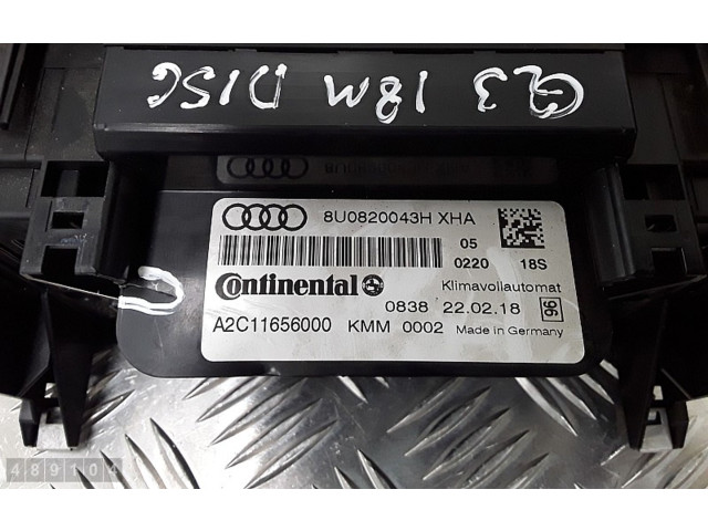 Блок управления климат-контролем 8U0820043H Audi Q3 F3