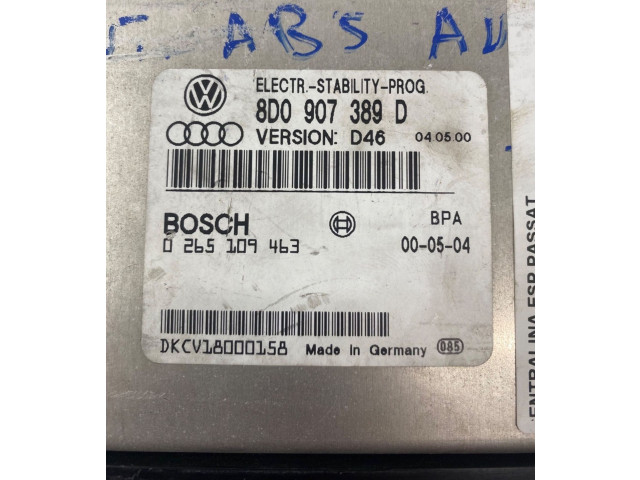 Řídící jednotka 0265109463 Volkswagen PASSAT B2 1996
