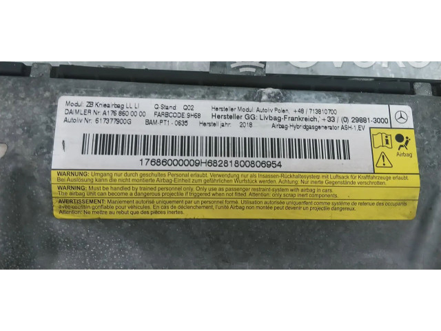 Подушка безопасности для колен A1768600000 Mercedes-Benz A W176