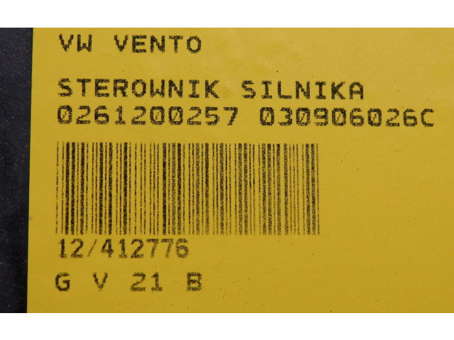 Řídící jednotka 030906026C, 030906026C Volkswagen Vento 1995