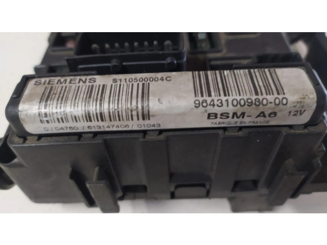 Блок комфорта 9643100980, A6 Citroen C5