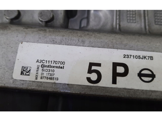 Блок управления двигателя 237105JK7B Nissan Navara D23