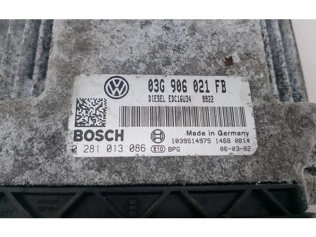 Блок управления двигателем Блок управления 03G906021FB   Volkswagen PASSAT B6