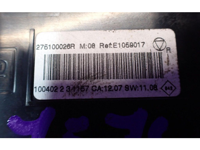 Блок управления климат-контролем 275100026R, 275100026R Renault Scenic III Grand scenic III