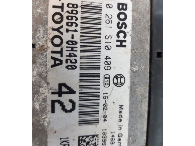 Блок управления двигателя 0261S10409, 896610H420   Peugeot 108