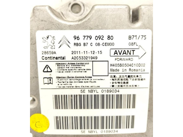 Блок подушек безопасности 9677909280   Citroen C4 I