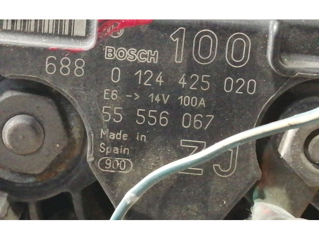 Генератор 0124425020, 55556067 Opel Meriva A