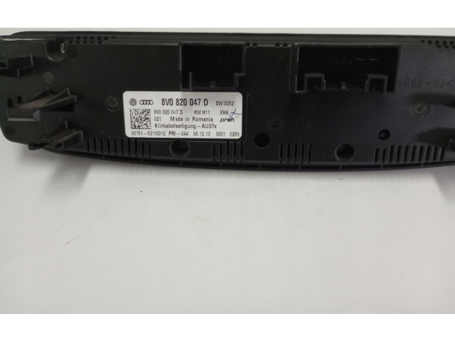 Блок управления климат-контролем 8V0820047D Audi A3 S3 8V