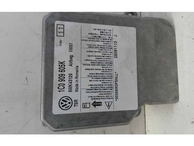 Блок подушек безопасности 1C0909605P, 1C0909605K Skoda Fabia Mk2 (5J)